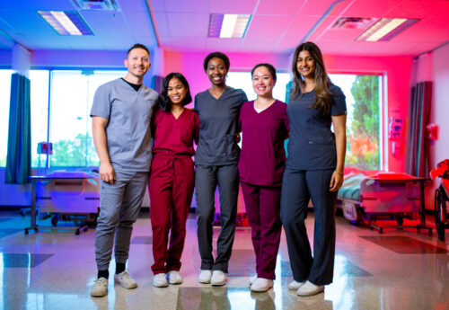 Roseman University students