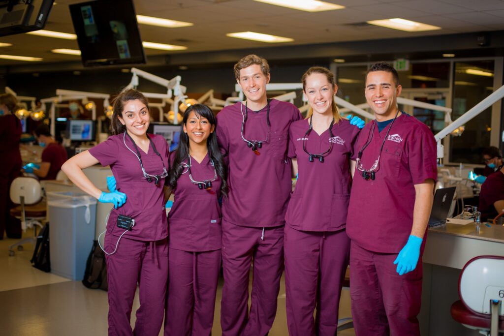 Roseman University students