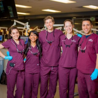 Roseman University dental students