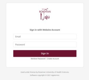 Roseman University Emergency Notification System portal
