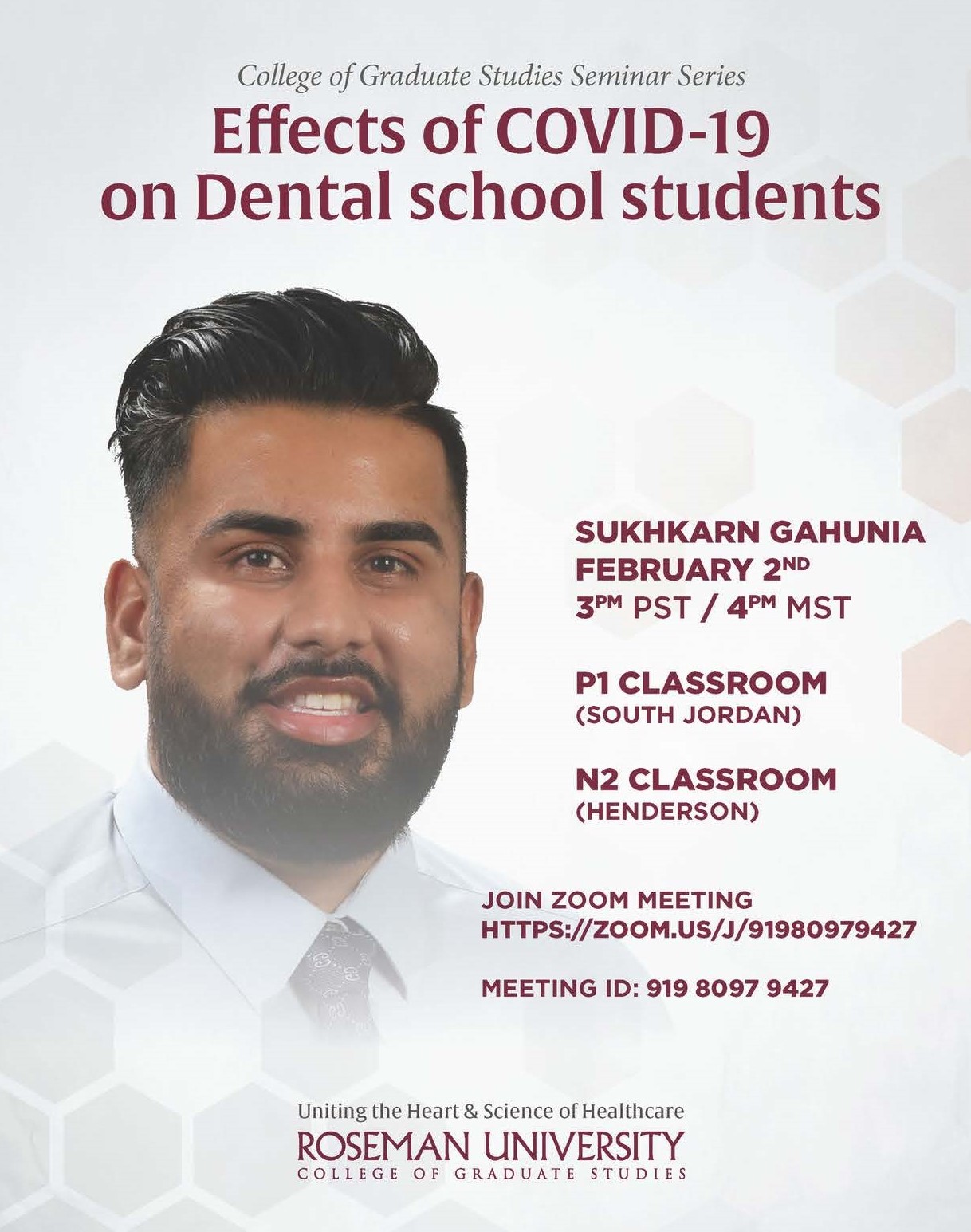 Effects of COVID-19 on Dental School Students seminar