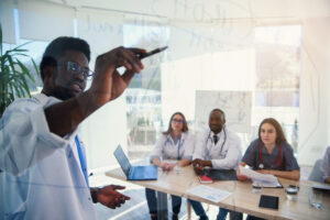 Doctors in a meeting