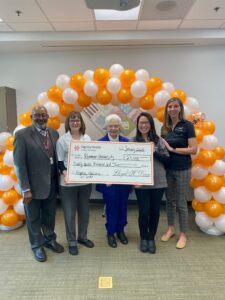 Roseman University College of Pharmacy’s Medicare Call Lab accepting a $27,000 Dignity Health Community Health Improvement Grant