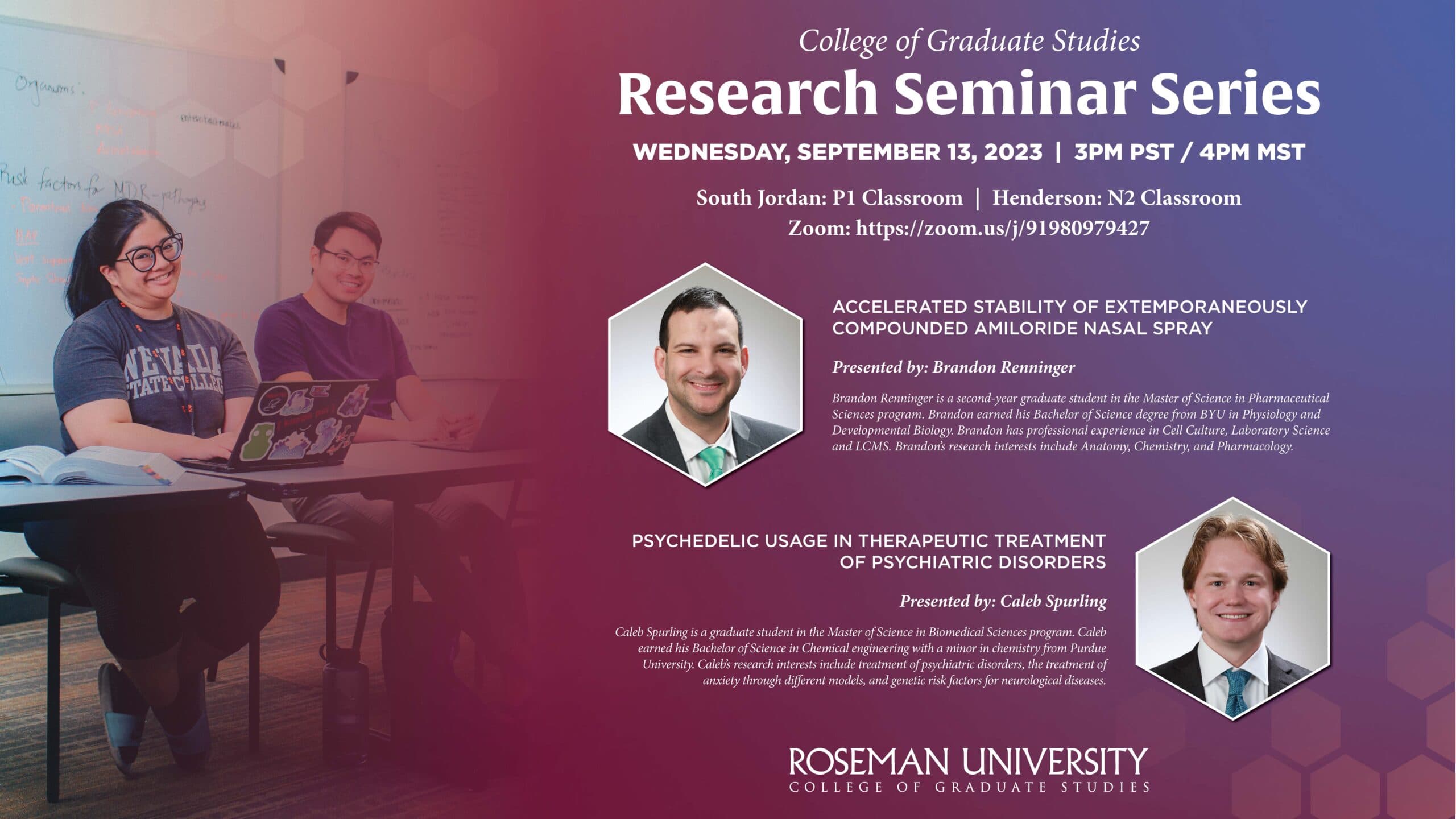 Roseman University College of Graduate Studies Research Seminar Series