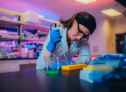 Woman working in a lab