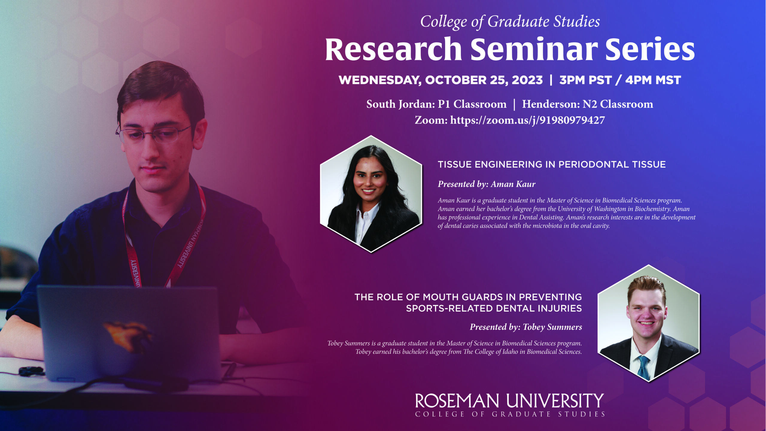 Roseman University College of Graduate Studies Research Seminar Series