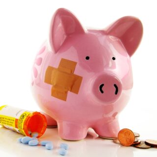 cost of prescription drugs with piggy bank