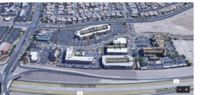 Aerial view of Roseman University Summerlin campus