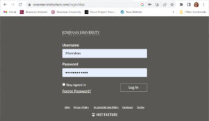 Roseman University Canvas login