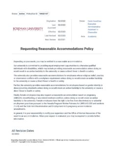 Roseman University Requesting Reasonable Accommodations Policy