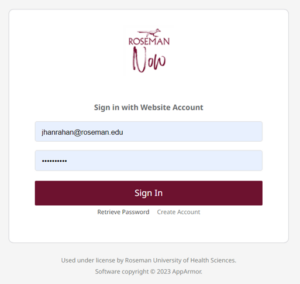 Roseman University Emergency Notification System login