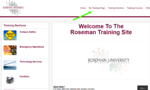 Roseman University Facilities Training screenshot