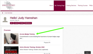 Roseman University Facilities Training screenshot