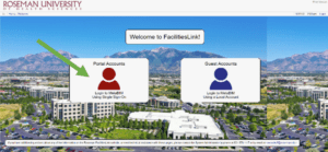 Roseman University FacilitiesLink screenshot