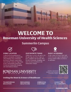 Roseman University Summerlin campus brochure