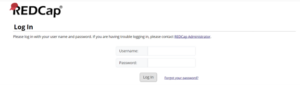 REDCap login