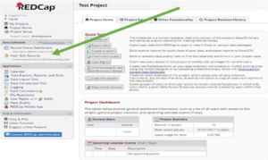 REDCap homepage