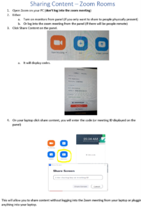How to share content at Roseman University