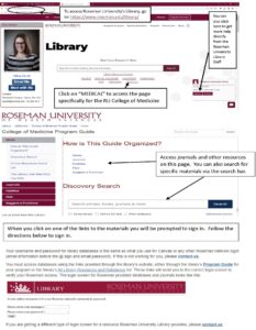 Roseman University library guide