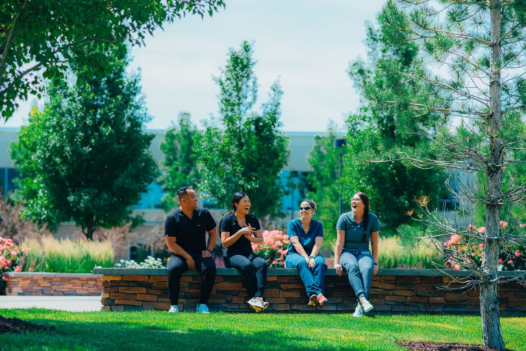 Students on campus