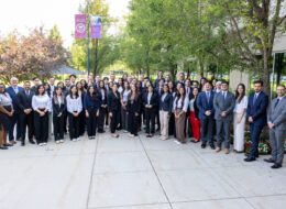graduate students smiling