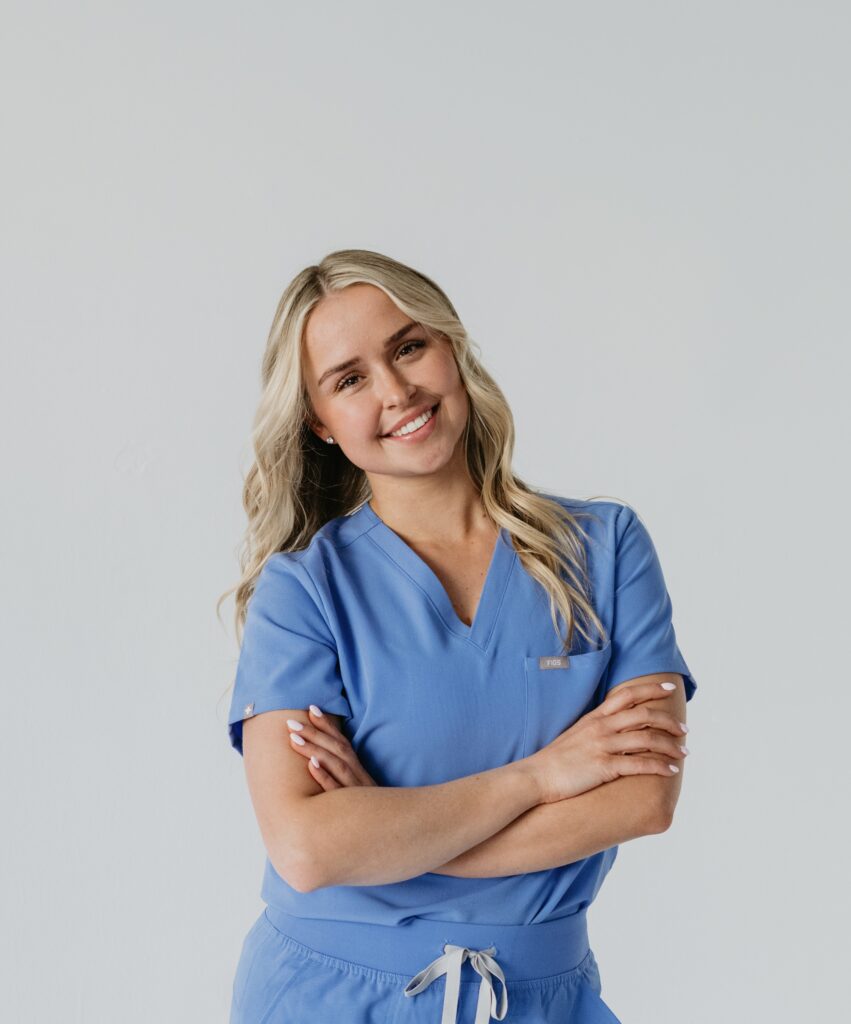 blonde dnpna student smiling
