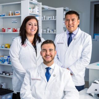 pharmacy students smiling