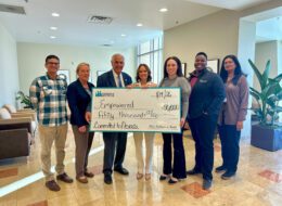 Kimberly Gahagan, AVP for Growth & Community Engagement for Molina Healthcare of Nevada is joined by Roseman University College of Medicine and EMPOWERED for a check presentation at Roseman's Summerlin Campus.