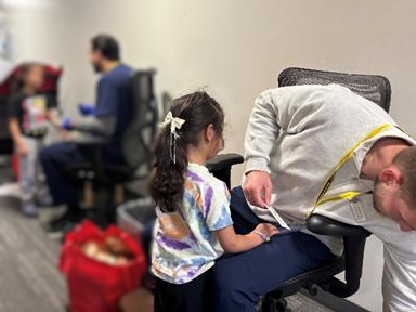 Dental students provide dental screenings and fluoride varnish to underserved children in coordination with the Head Start Program