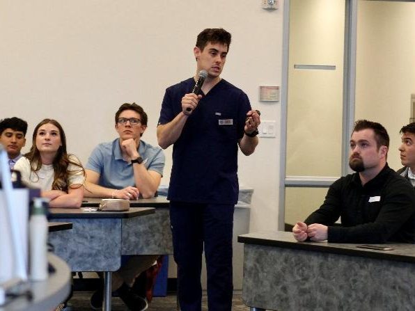 Roseman Dental students host a pre-dental workshop for 38 students from Utah Valley University and Salt Lake Community College