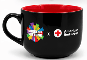 Go for a spin. Help Save A Life. Give Blood. Come to
give blood Nov. 23-Dec. 6 for an exclusive American Red
Cross x Wheel of Fortune mug, while supplies last!